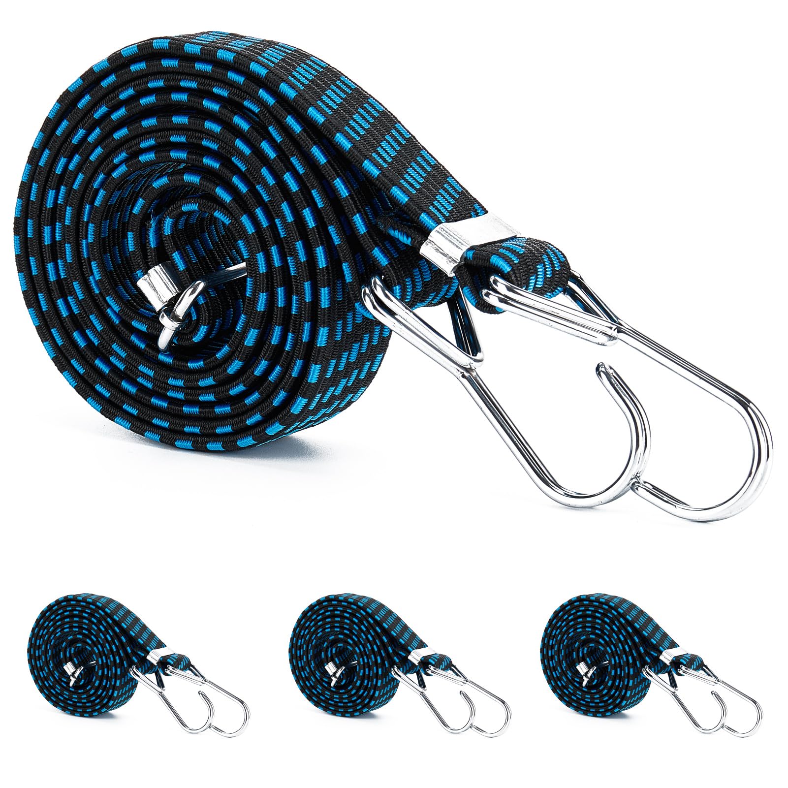 Elásticos de borracha para bagagem de motocicleta, corda, ganchos, corda, bagagem automática, rack de teto, faixa fixa, gancho, acessórios para carro