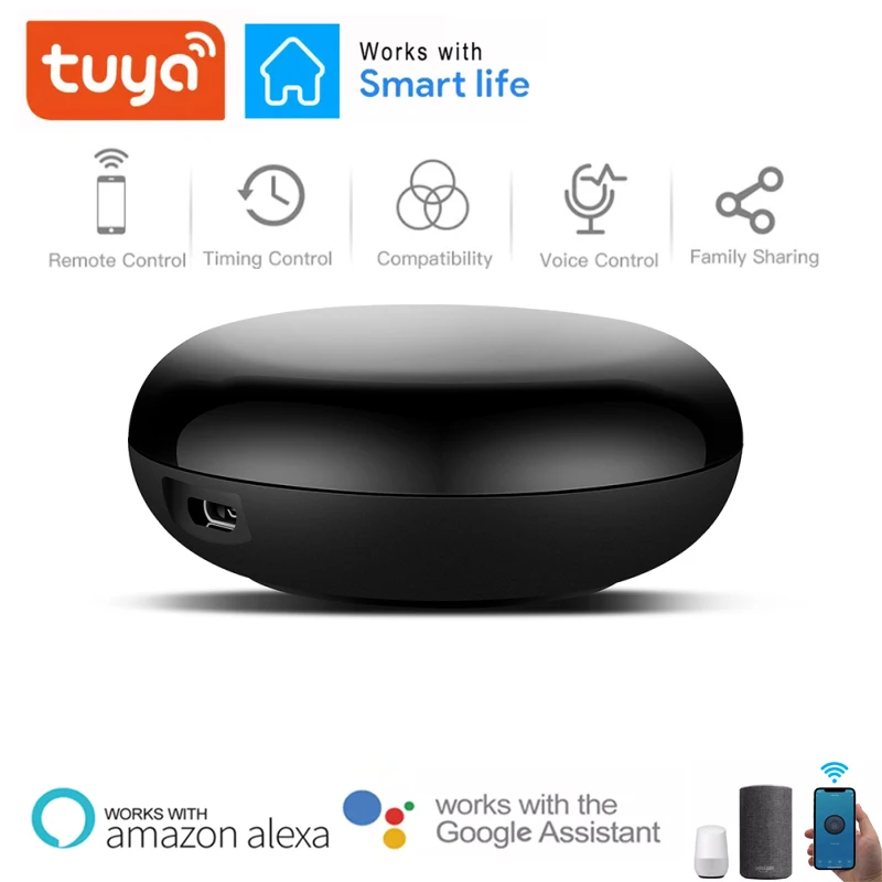 Tuya WiFi Thông Minh Đa Năng Điều Khiển Từ Xa IR DIY Điều Khiển Nhà Thông Minh Hệ Thống TV DVD AUD AC Máy Lạnh Hoạt Động Với alexa Google Home