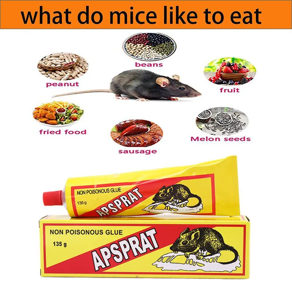 Ready To Use 135g Tube Sticky Mouse Mice Rat Glue Adhesive Glue Serious Trap Killing No Catch Catcher Insect Q1Q8