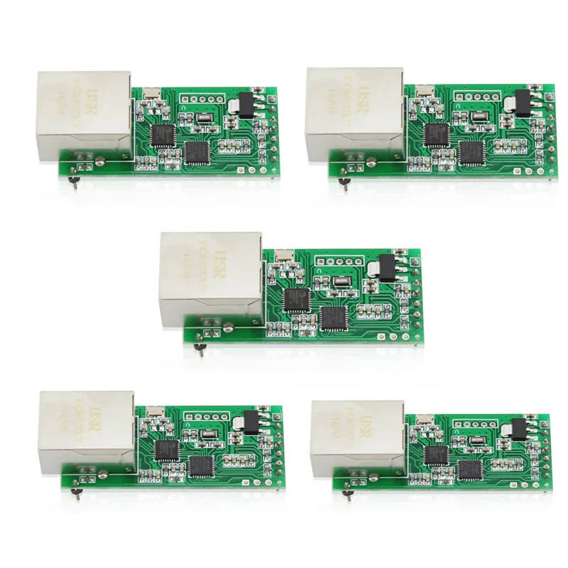 Serieel Naar Ethernet Converter Module USR-TCP232-T2 Bidirectionele Transmissie Van Seriële Ttl En RJ45 Poort