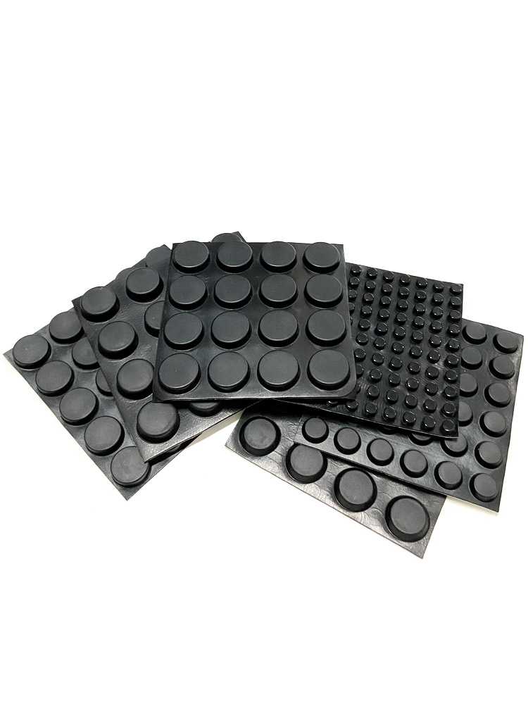 Furniture Drawer Cabinet Door Anti-Collision Block Box Instrument Leg Round Double-Sided Tape Self-Adhesive Rubber Foot Pad