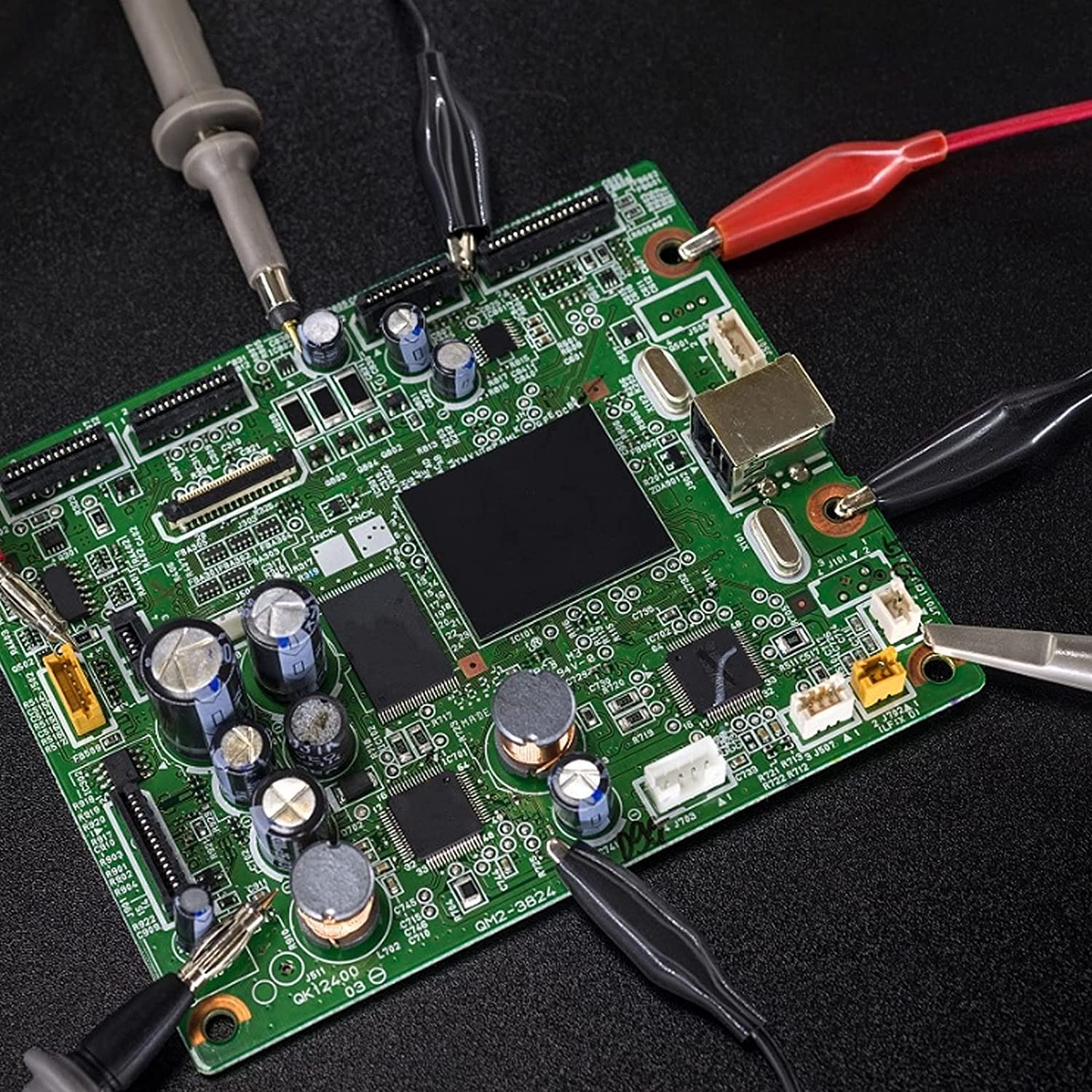 10 Uds. Clip de cocodrilo de 50cm, Clips de cocodrilo de doble punta, Clip de Cable de prueba para pruebas eléctricas, conexión de circuito