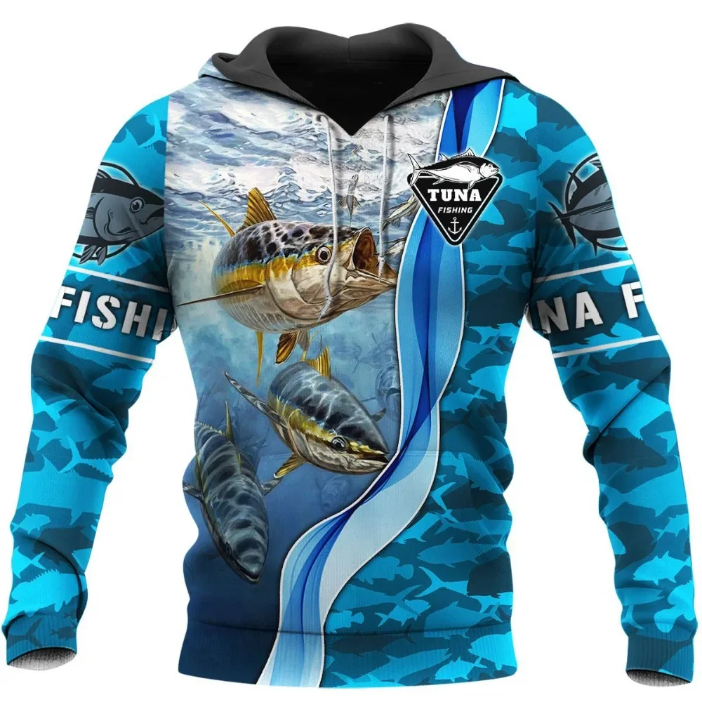 3D ตกปลาพิมพ์ผู้ชาย Hoodie หลวม Designer เสื้อกันหนาวฤดูใบไม้ผลิฤดูใบไม้ร่วงขนาดใหญ่ Harajuku y2k เสื้อผ้าเสื้อแขนยาว 4XL