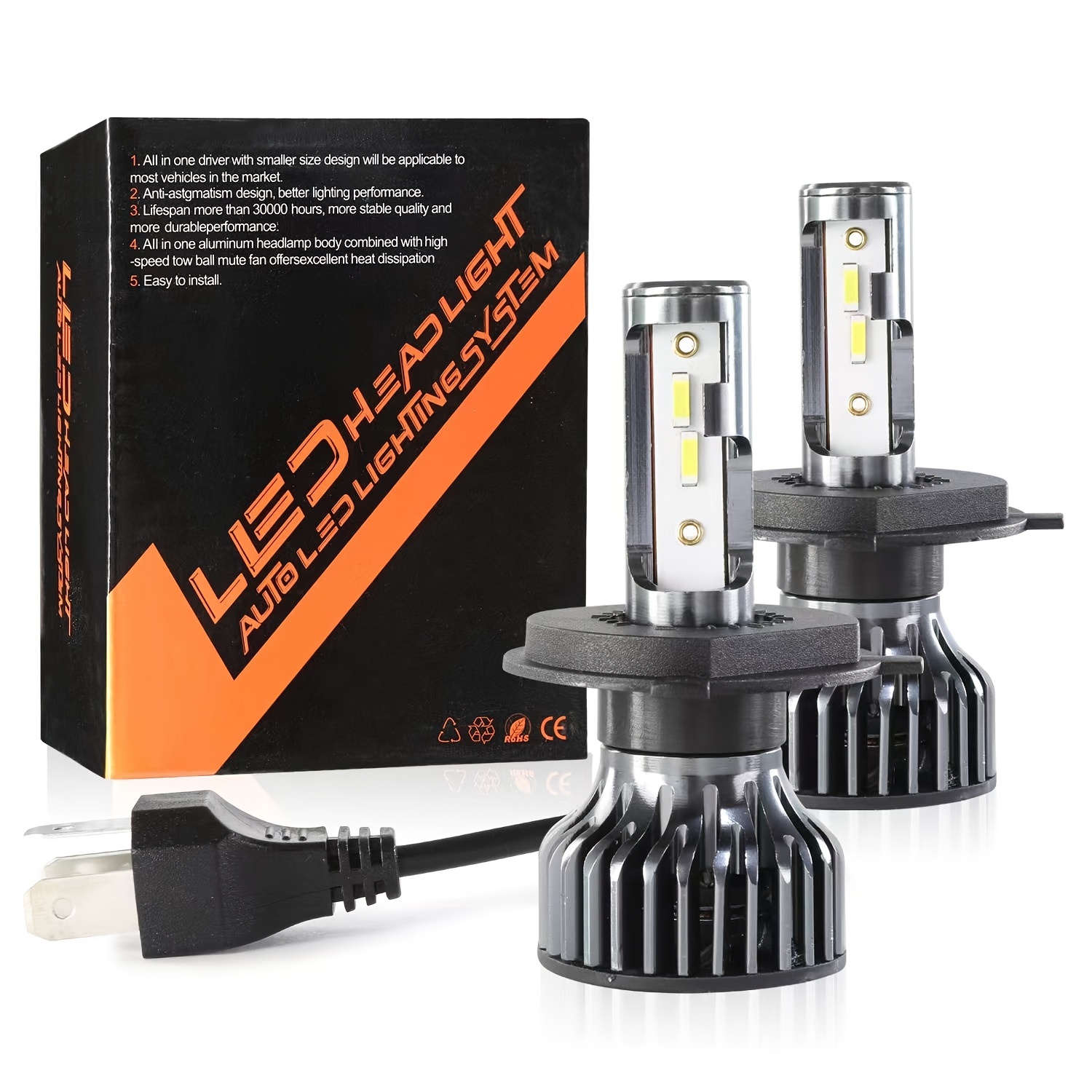 Heyword-Lampe de sauna LED pour voiture, 22000strada, 120W, puce 1860 CSP, 3000k, 4300k, 6000k, 8000k, lumière LED pour voiture, h4, h7, h1, rique 9005, H7, h11