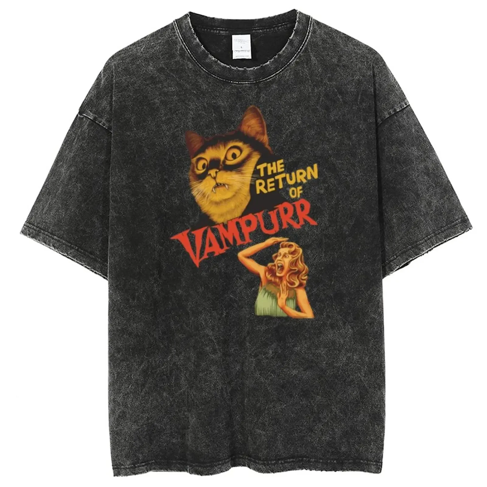 男性用アニメTシャツ,ユーモラス,シックス柄,レトロ,色あせた,綿100%,原宿トップス,ヒップホップストリートウェア,男性用,2021