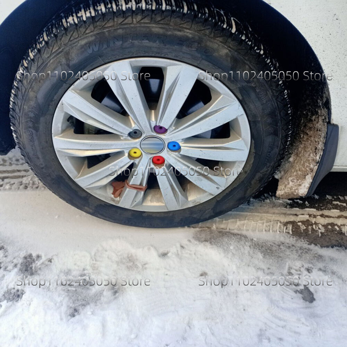 Cubierta de pernos de tuerca de cubo de rueda de coche, tapa de protección de tornillo de neumático de coche para VW Phaeton EOS Beetle Caddy Bora Jetta Golf MK6 SEAT Toledo