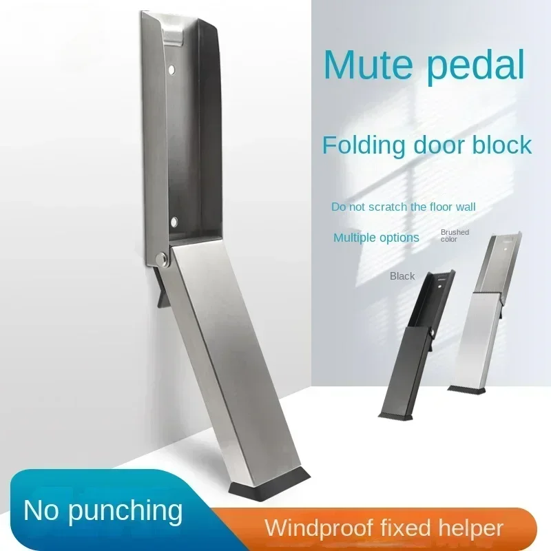 Metal Safety Door Stopper - Windproof Gate Blocker, New Anti-Collision Door Gap Blocker, Sturdy Blocker