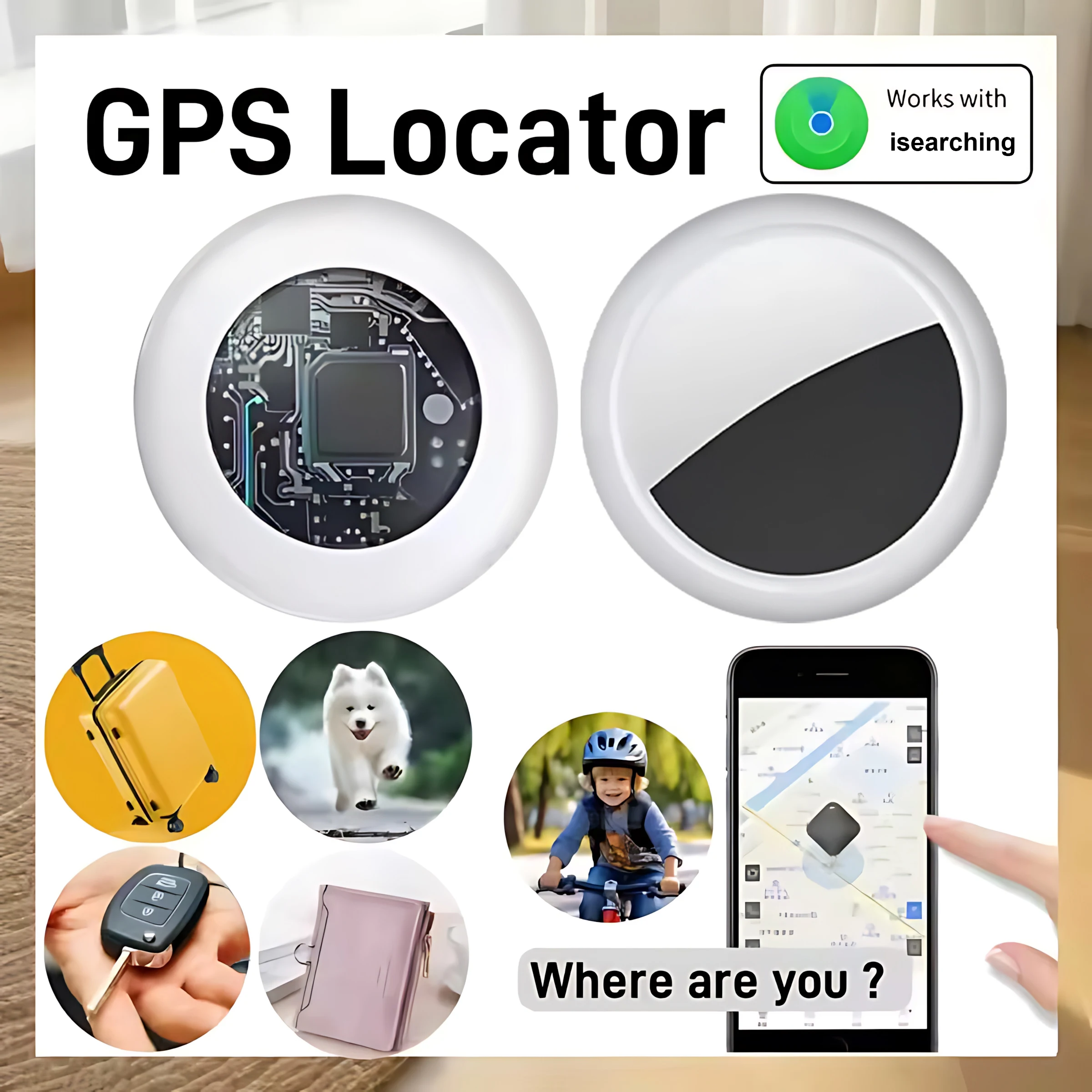 Nowy Mini Lokalizator GPS Bluetooth 5.0 Anti-Lost GPS Urządzenie Śledzące Samochód Dla IOS Android Inteligentny Lokalizator Akcesorium 2025