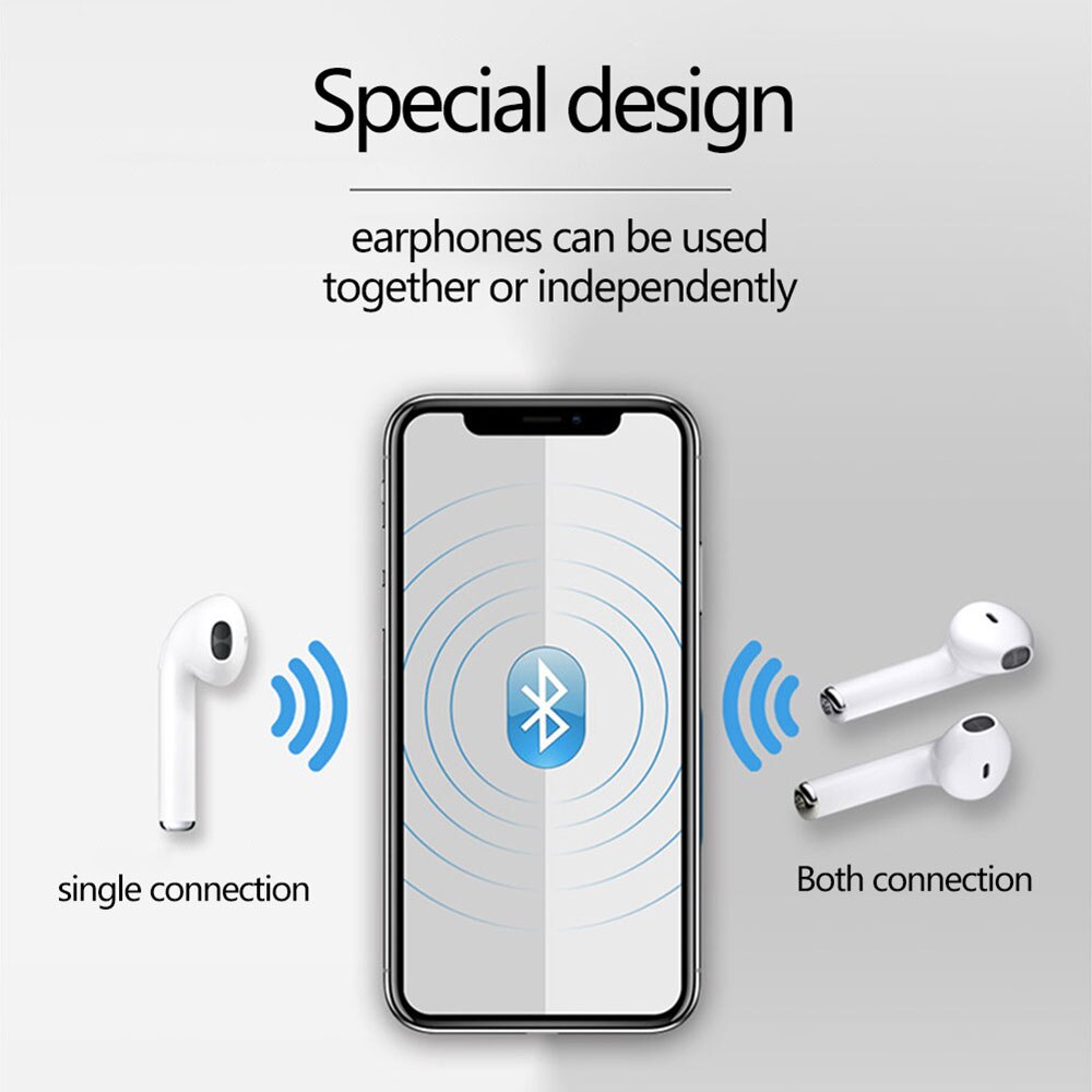 I7tws drahtloses binaurales Bluetooth-Headset in Ohr-Ohr stöpsel i7 unsichtbar Mini-Drops hipping