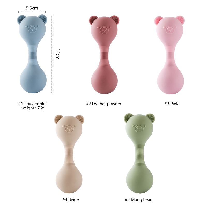 Bébé musique Rattle jouet sans Bisphénol a silicone teether mobile berceau poussette berceau jouet bébé sensoriel jouet éducatif cadeau de naissance
