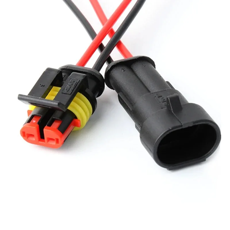 2 ขาเชื่อมต่อกันน้ํา Connector ชายและหญิง 20AWG ลวดเหมาะสําหรับรถบรรทุกเรืออื่นๆการเชื่อมต่อสายไฟ 5 คู่