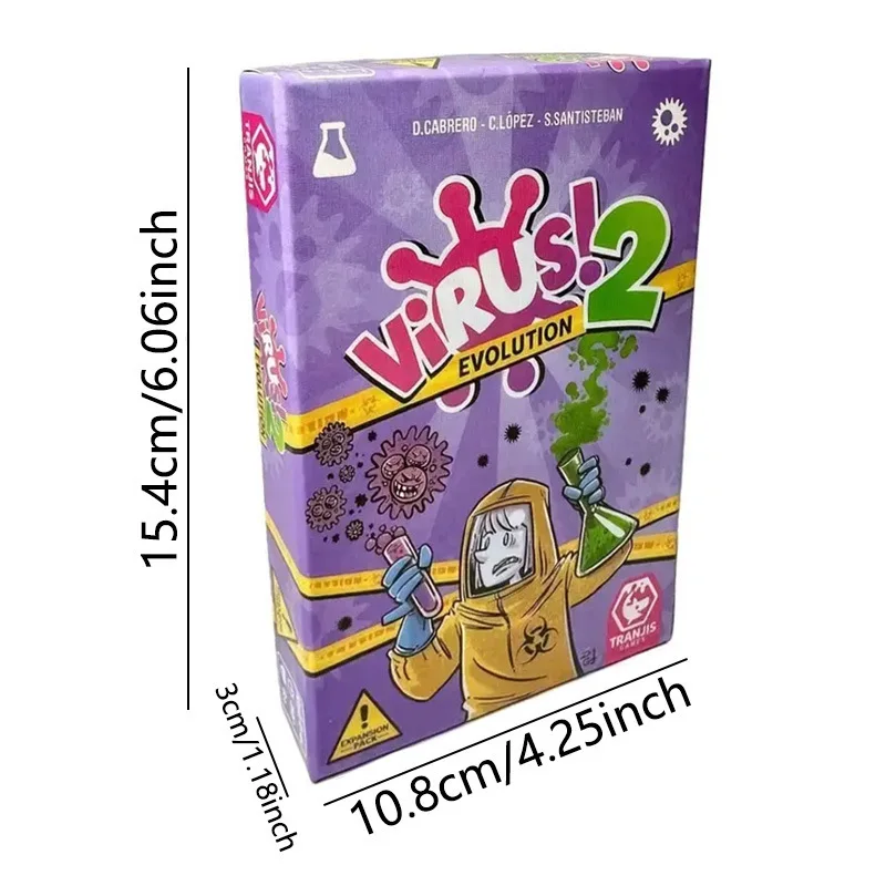 Virus 1 2 3 Juego de mesa el juego de cartas Contagiosamente divertido Español Inglés Versión francesa Juego de fiesta para diversión Juego familiar
