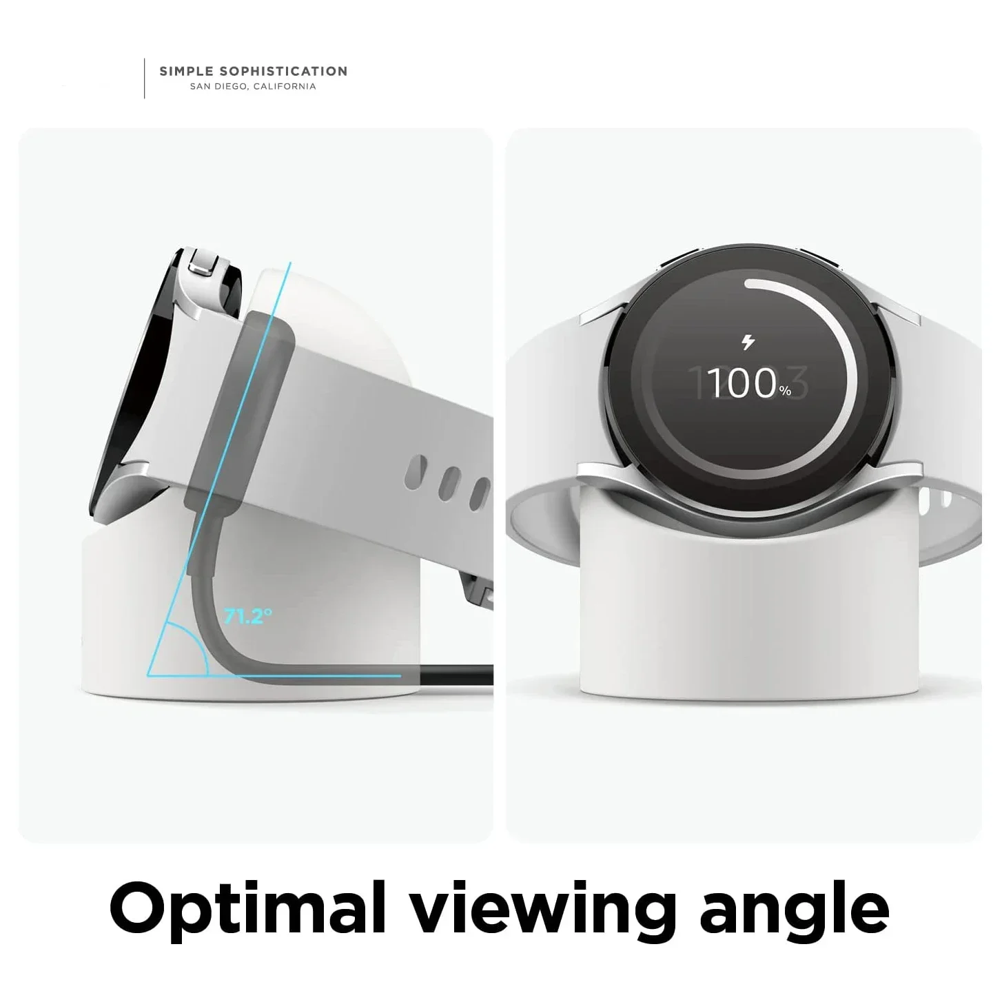 Совместим с Samsung Galaxy Watch 7 4 3 6 5 Подставка для зарядного устройства 40 44 46 мм Galaxy Watch3 4 6 5 Pro 7 Силиконовая подставка для зарядного устройства 45 мм