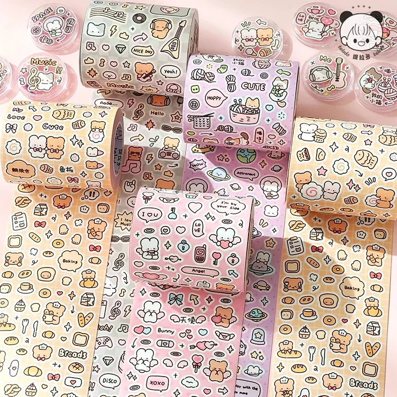 Mr.paper 4 estilos 500 cm cinta de graffiti cinta adhesiva colorida para proyectos de manualidades de decoración DIY