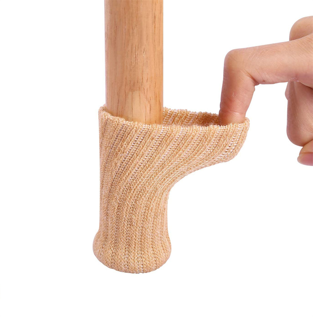 Носки для ножек стула 24 шт., эластичные Чехлы для ножек стула, Нескользящие, толстые мебельные накладки, комплект