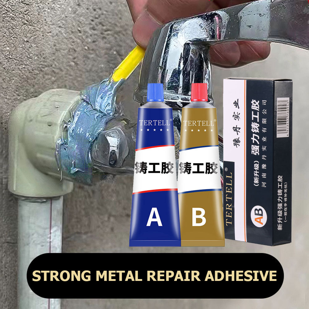 Metal Repair Glue High Strength Cold Welding Glue Magic Plastic Repair Casting Adhesive Heat Resistance Strong AB Glue Sealant