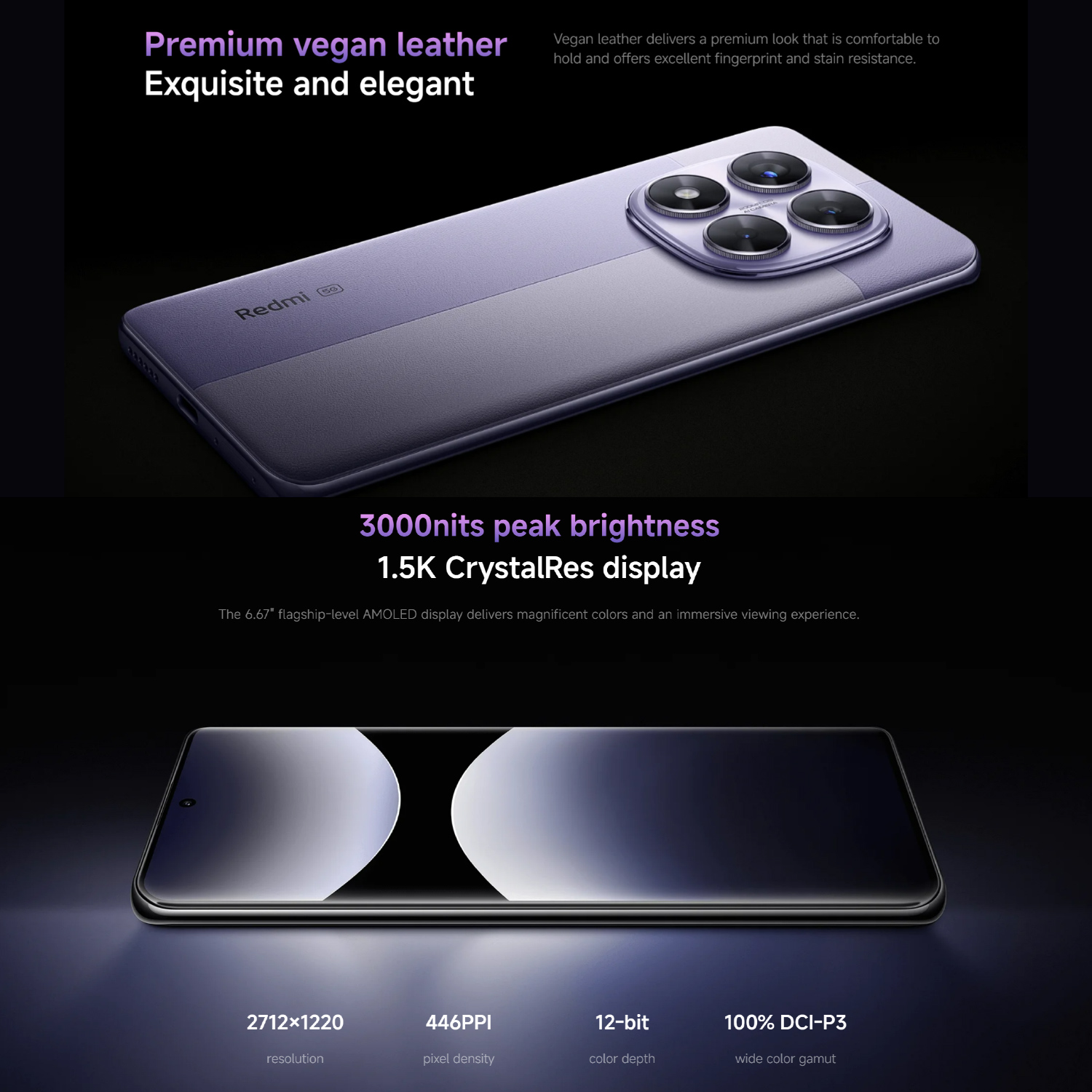 Used Phone Redmi Note 14 Pro 5g Global Version Smartphone Nfc with Charger (Excellent Condition)