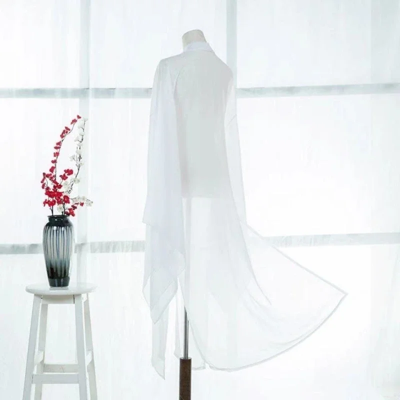 Traditioneller Hanfu-Mantel für Erwachsene, Chiffon-Strickjacke, Umhang, chinesisches Ancinet-Fee-Kostüm, große Ärmelbluse, Volkstanzkleidung