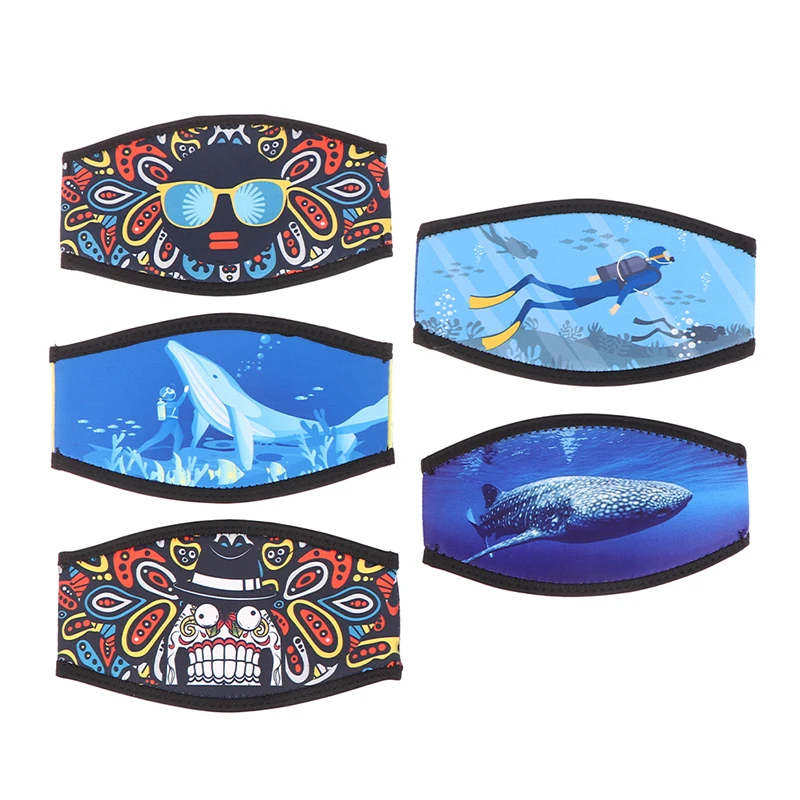1 unidad de cubierta de correa para máscara de buceo y snorkel, protección acolchada cómoda, accesorios para envolver el cabello, correa para máscaras de buceo