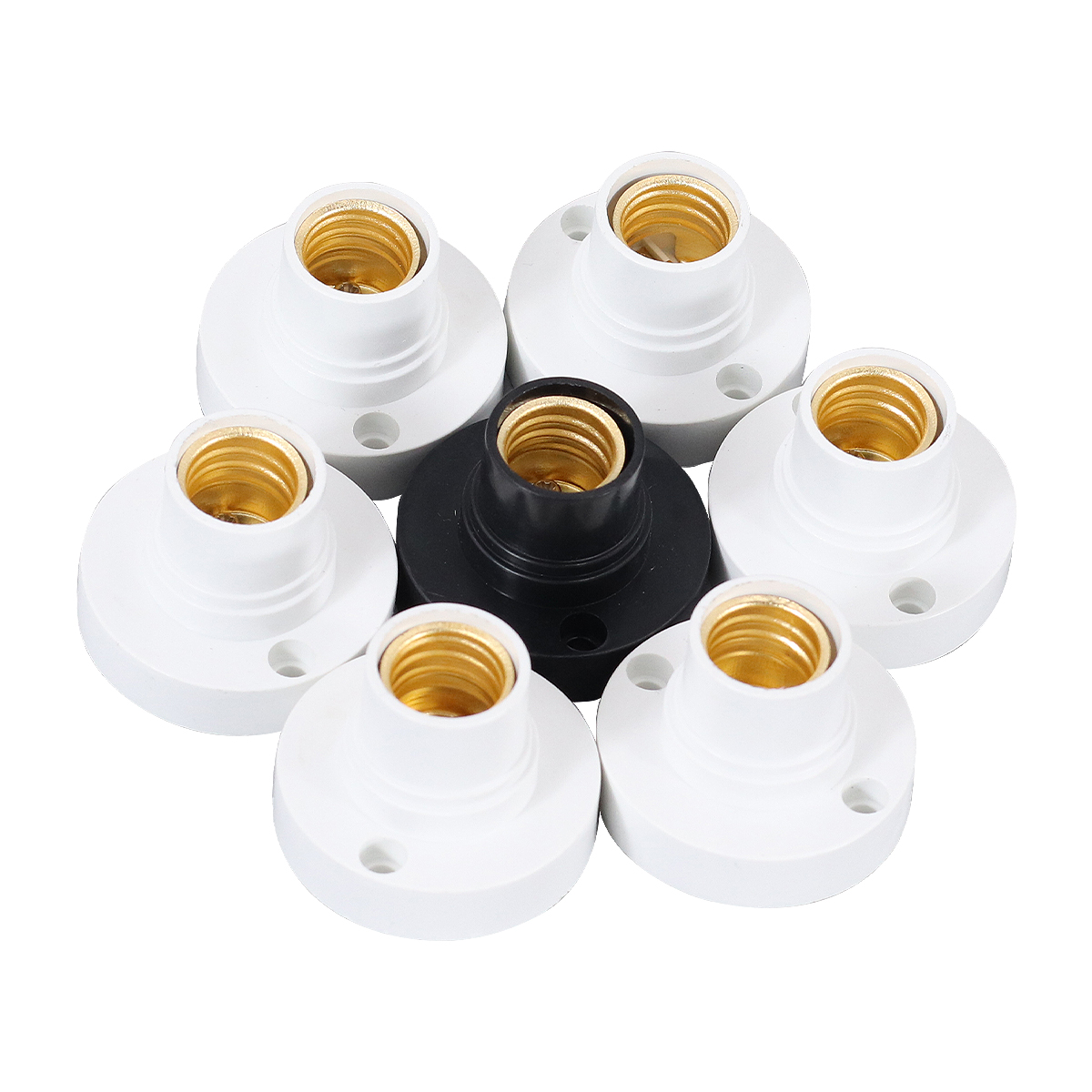 10 pçs nova base de lâmpada parafuso e14 suporte da lâmpada socke base lâmpada soquete titular adaptador