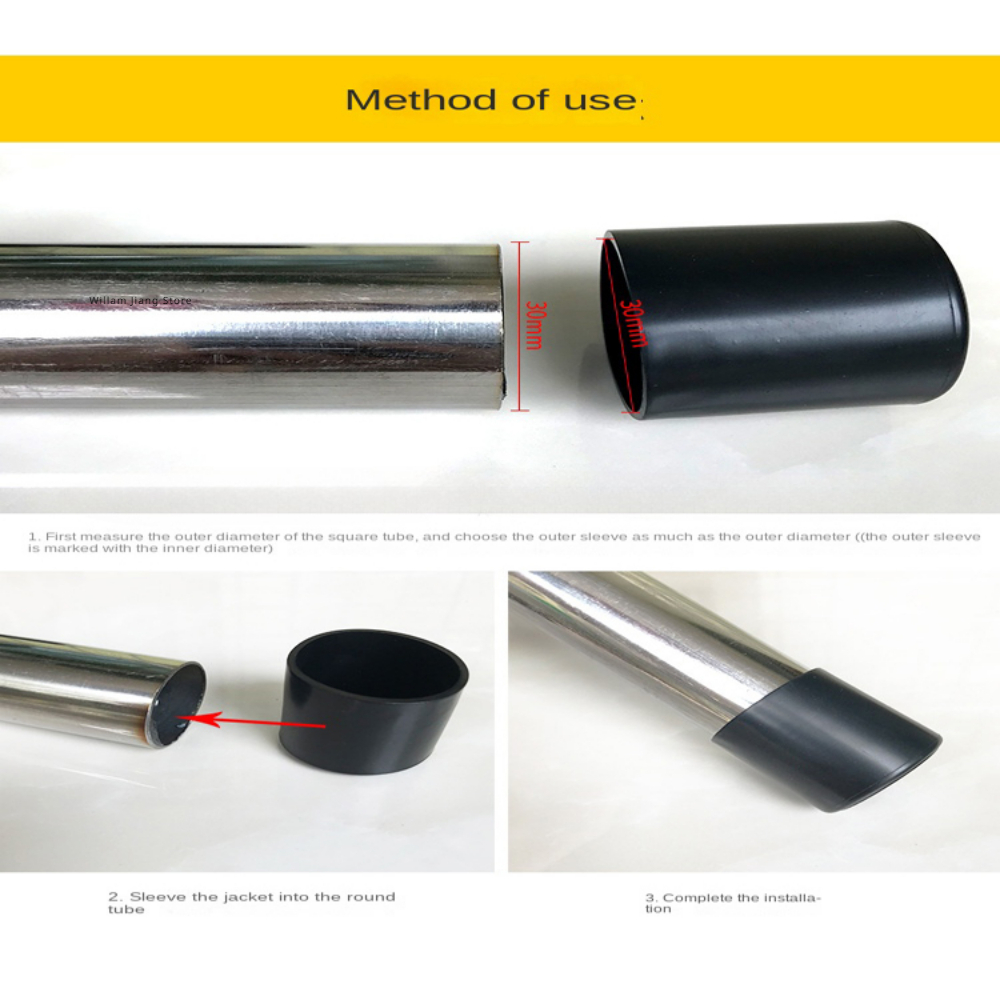 라운드 고무 의자 다리 패드 10/12/14/16/20/25mm 가구 다리 테이블 엔드 플러그 PVC 침묵 미끄럼 방지 바닥 보호 캡 발 커버
