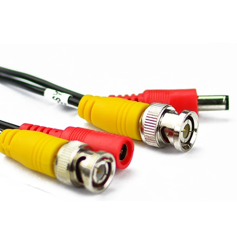 5-50M 2-in-1 BNC + DC Power Video Extension Cable สําหรับ AHD กล้องวงจรปิด DVR ระบบความปลอดภัยสําหรับการเฝ้าระวังกลางแจ้ง HD วิดีโอ