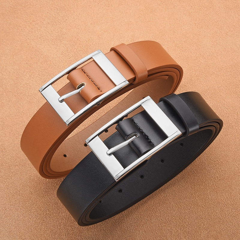 Nowy męski luksusowy pasek ze skóry PU metalowa klamra wysokiej jakości znana marka designerski pasek dżinsy pasek męski