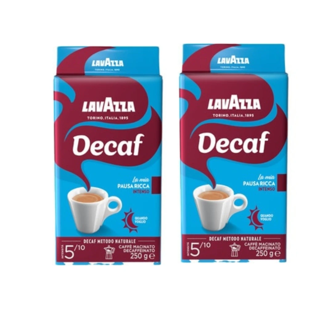 DEK Intenso gemahlenes Kaffeeset 2x250g - Lavazza