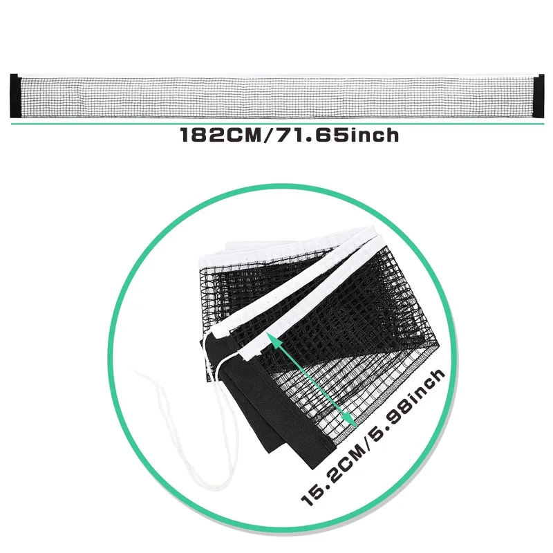 Filet de Tennis de Table rétractable, grille de Table en plastique, maille solide, Kit de filet Portable, support de remplacement pour jeu de Ping-Pong