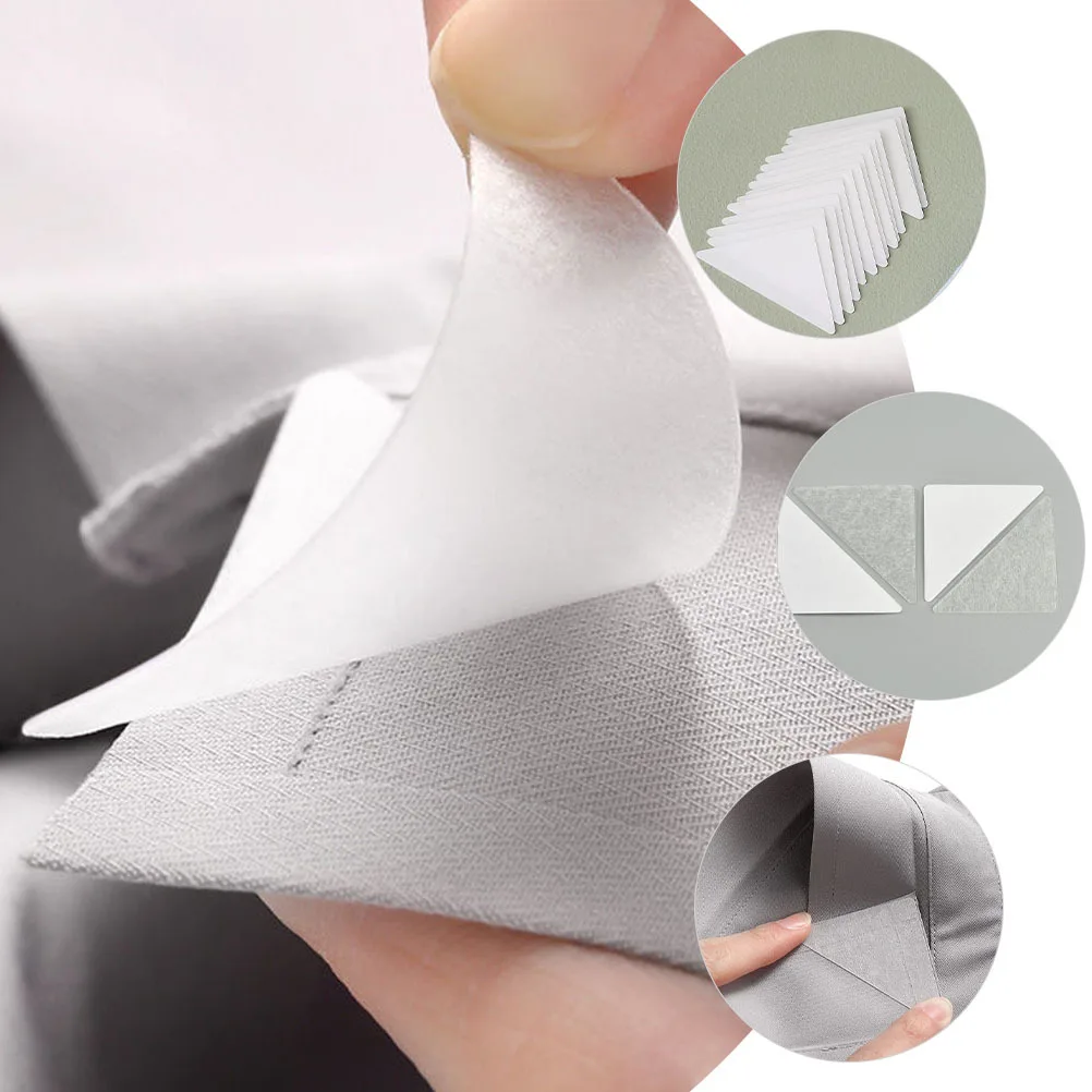 120 peças colarinho triangular permanece material pvc inserções de colarinho de camisa aparência profissional sem rugas suporte descartável