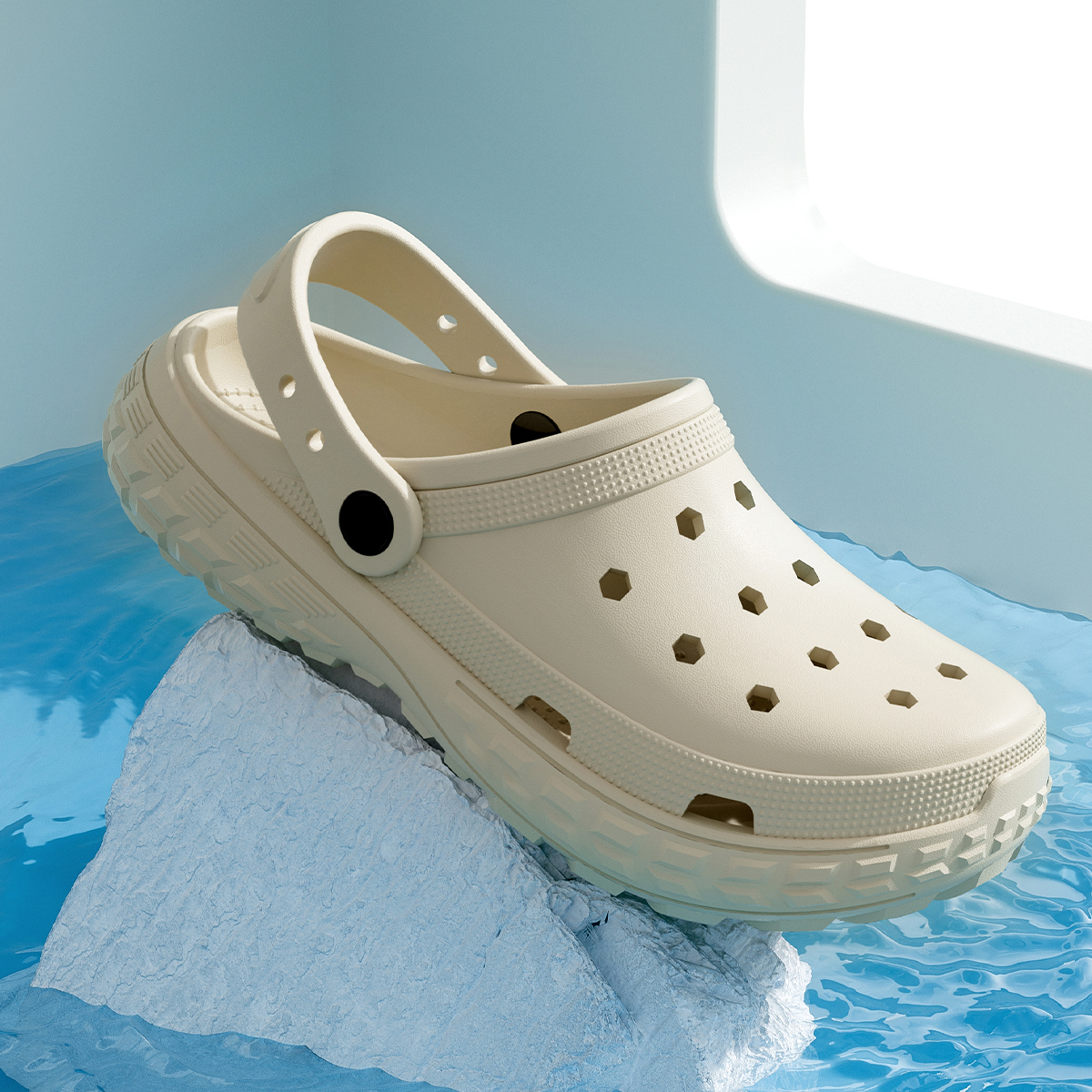 Scarpe da donna e da uomo Sandali estivi antiscivolo da esterno Punta chiusa Pantofole da spiaggia con sensazione di merda Fondo spesso Fondo morbido