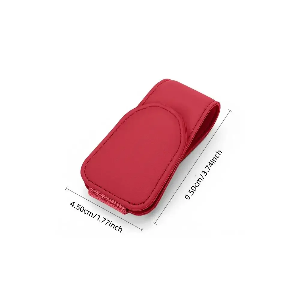 Clipe de cabide de óculos de couro magnético universal suporte de óculos de sol do carro clipe de cabide de óculos magnético para carros clipe de cartão de bilhete