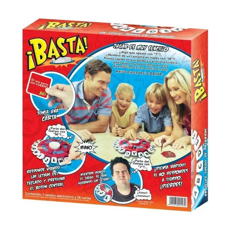 ใหม่ Basta Spanish Word Game - เวอร์ชั่นภาษาสเปน Quick Thinking Letter กดเกมกระดาน-