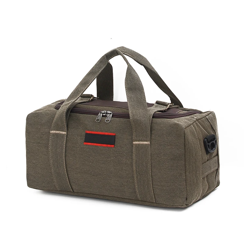Bolsa de Viagem de Lona de ande Capacidade, Mala de Mão para Homens e Mulheres, Bolsa de Viagem Resistente para Negócios
