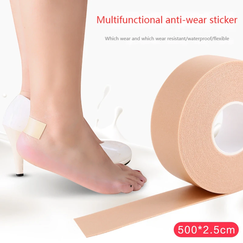 5M Gel di Silicone Tallone Cuscino Protezione Piede Piedi Cura Cuscinetti per scarpe Inserto Sottopiede Adesivo Utile Protezione del tallone Nastri per cuscino