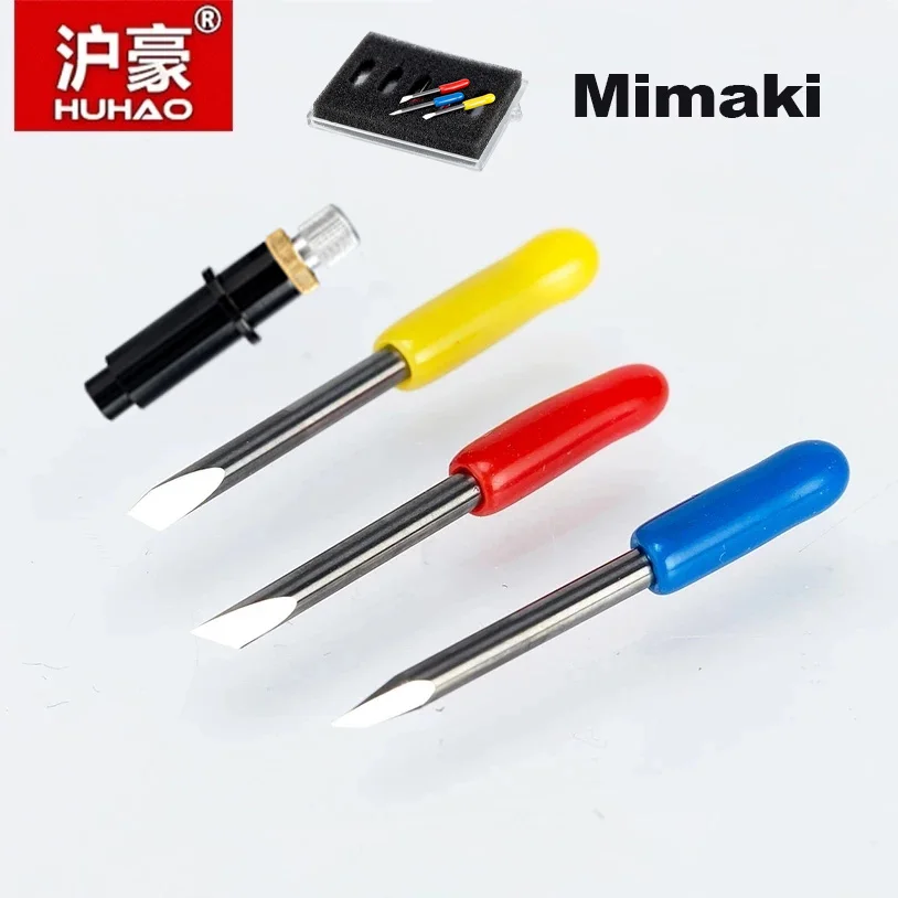HUHAO 5 pzas/lote Mimaki Plotter Cutter 30/45/60 grados hojas de tungsteno Plotter de corte cuchillo cortador de vinilo para hoja de Plotter MIMAKI