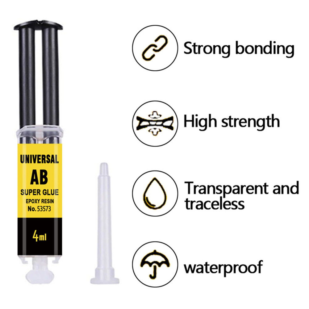 4/25ml resina epossidica AB colla impermeabile istantaneo veloce riparazione adesiva forte colla Super liquida per legno plastica metallo colla saldatura