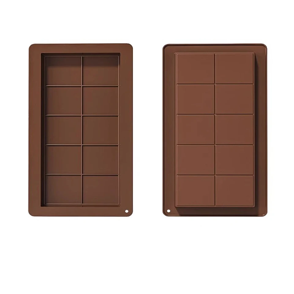 Stampo per cioccolato Stampo in silicone rettangolare Silicone per uso alimentare Sandwich a mano fai-da-te Strumento fatto in casa Forniture per dolci Creazione di caramelle