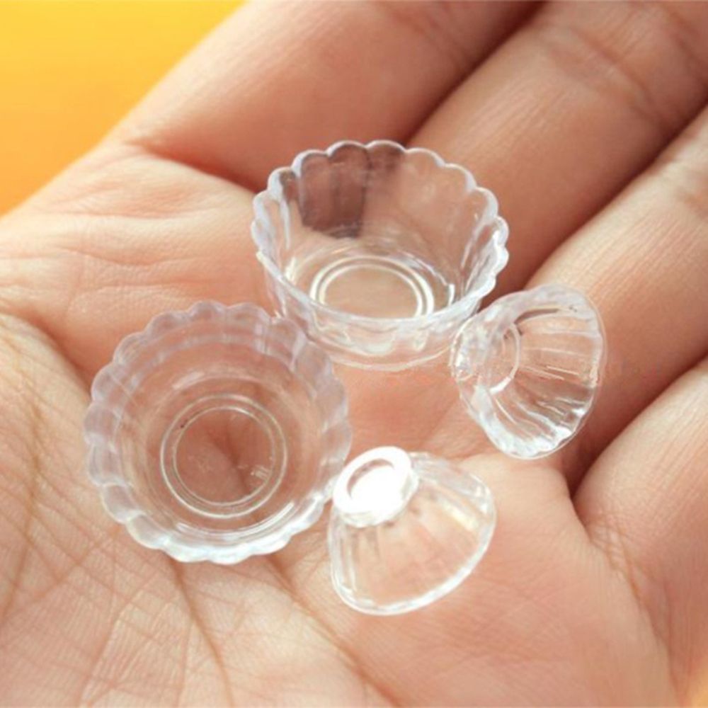 Миниатюрные прозрачные бокалы посуда для кукол Plate Dish мини-чашки Decor