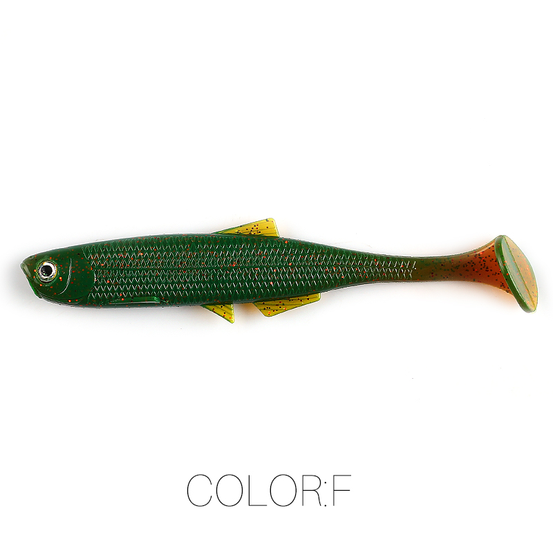 Supercontinent leanness ShadTeez T-tail 5cm/7.5cm/12cm Pike Zander Predator Fishing 3d eyes Soft lure Fishing lures