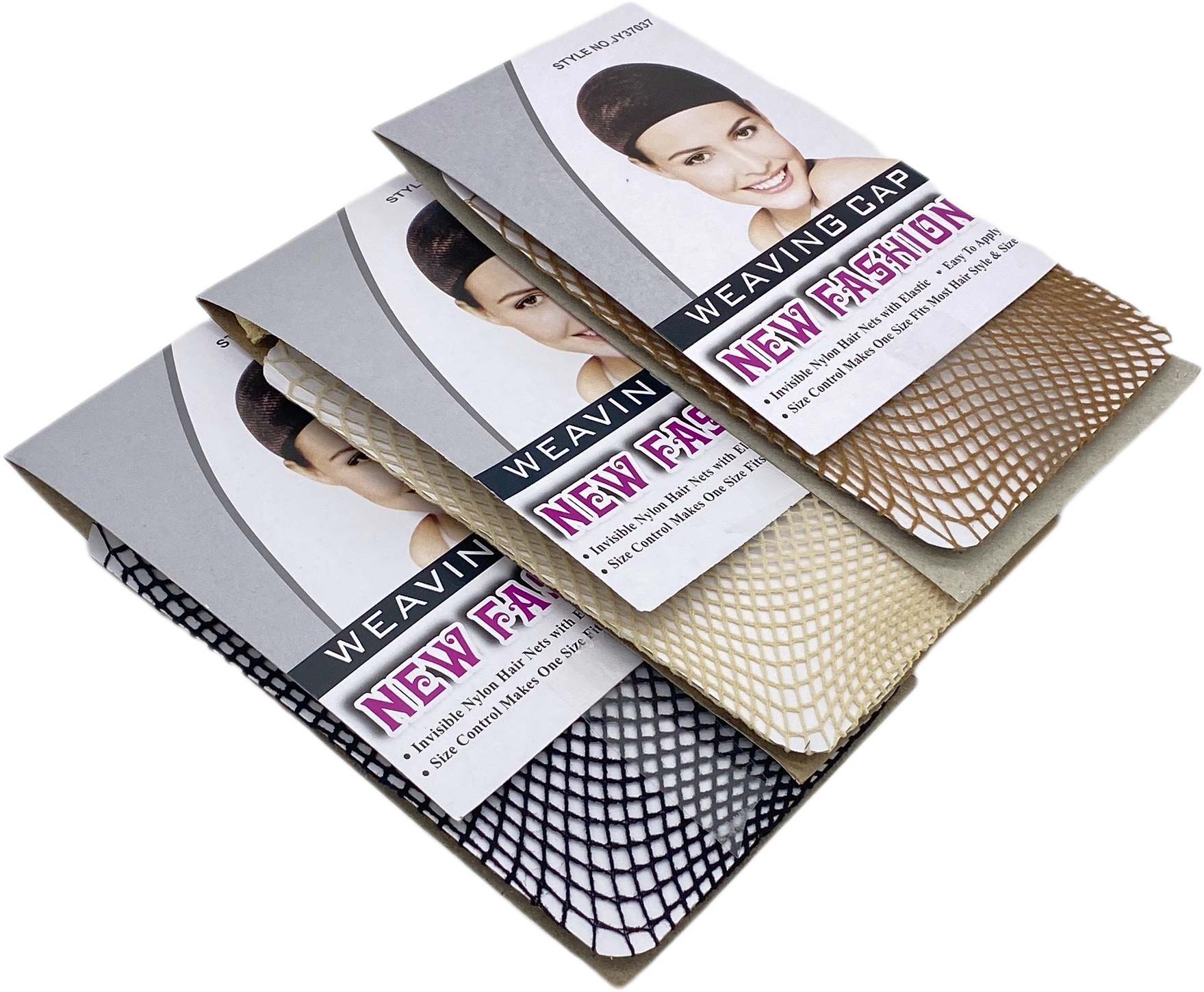 20 Packungen NEUE modische Webkappe, dehnbares, elastisches Haarnetz, oben offen, Snood, Perückenkappe, Haarnetz, Haarnetz