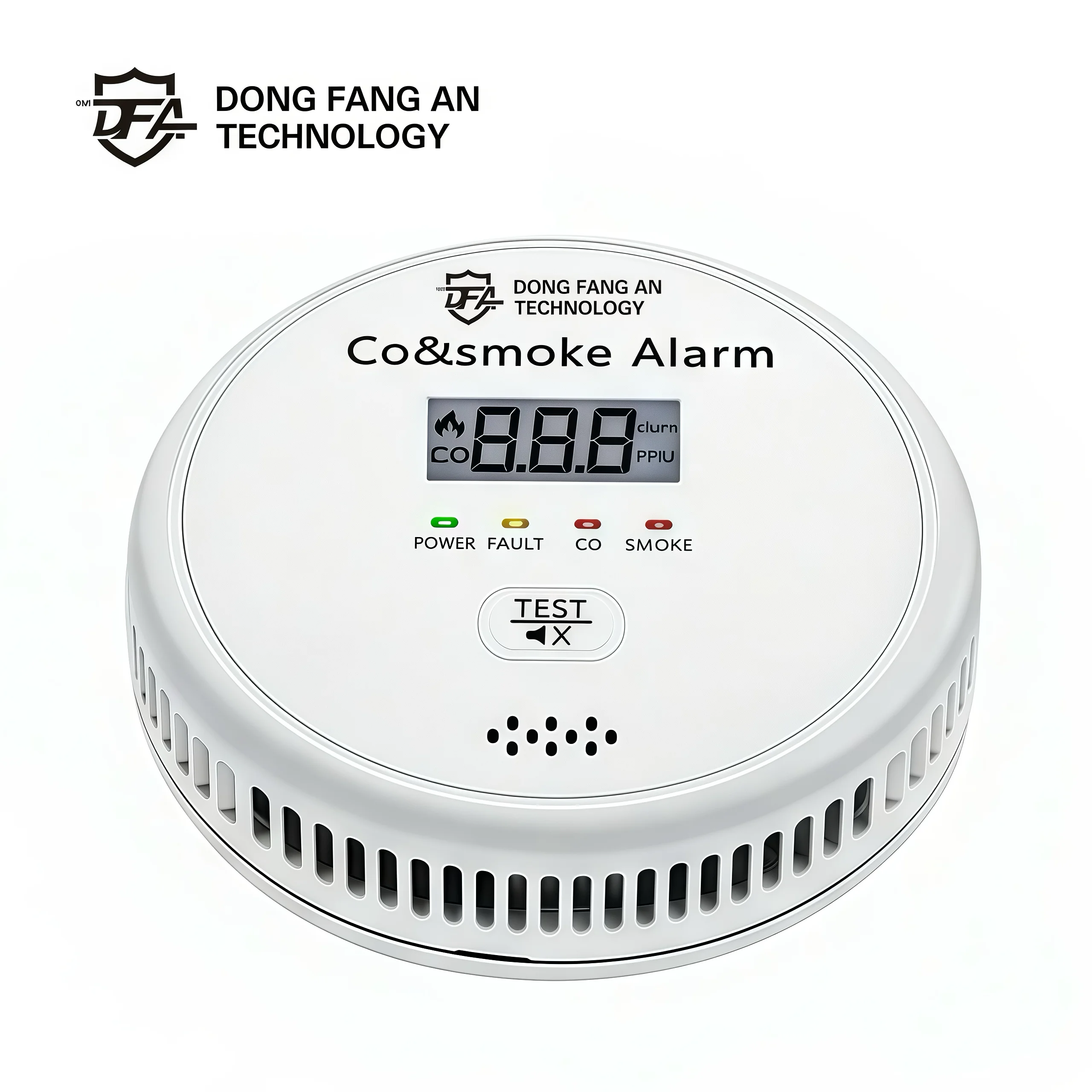 DFA 연기 감지기 2 in 1 일산화탄소 및 연기 감지기 경보기 카본 모노옥사이드 거실 주방 상점 화재 85dB 소리 센서 경고