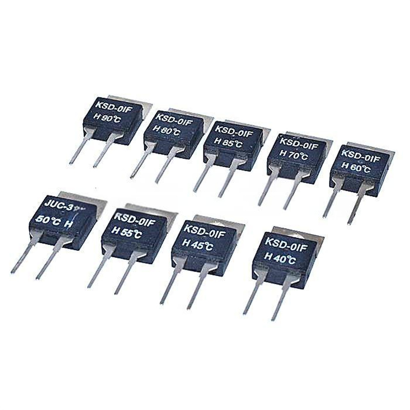 5PCS KSD-01F 40 50 60 70 80 95 100 DegC NC Normally Closed NO Normally Open 1.5A Thermal Switch Temperature Sensor Thermostat