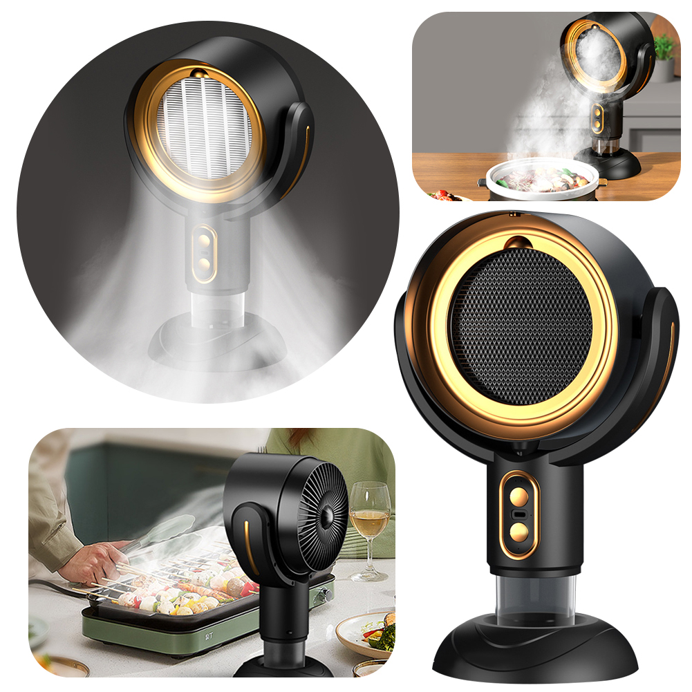 Desktop Range Hood Portable Range Hood 15 Degree Adjustable Kitchen Exhaust Fan Cooker Range Hood For Cooking Indoor Barbecues