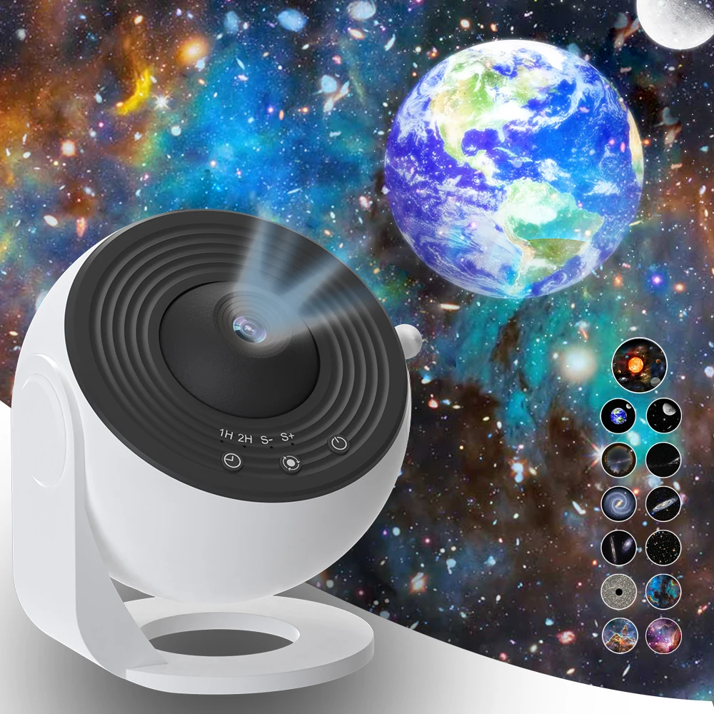 Schlafzimmer Galaxy Projektor Nachtlicht HD Bild Stern Projektor 13 Film Discs Kinder Planetarium Projektor 360 °   Rotation Galaxy Light