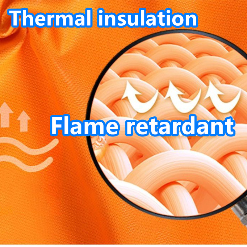 1.6*1.2M Fire Cloak ไฟเบอร์กลาส + ซิลิโคนสารหน่วงไฟผ้าห่มฉุกเฉิน Escape Survival เสื้อผ้า Secruity Protection