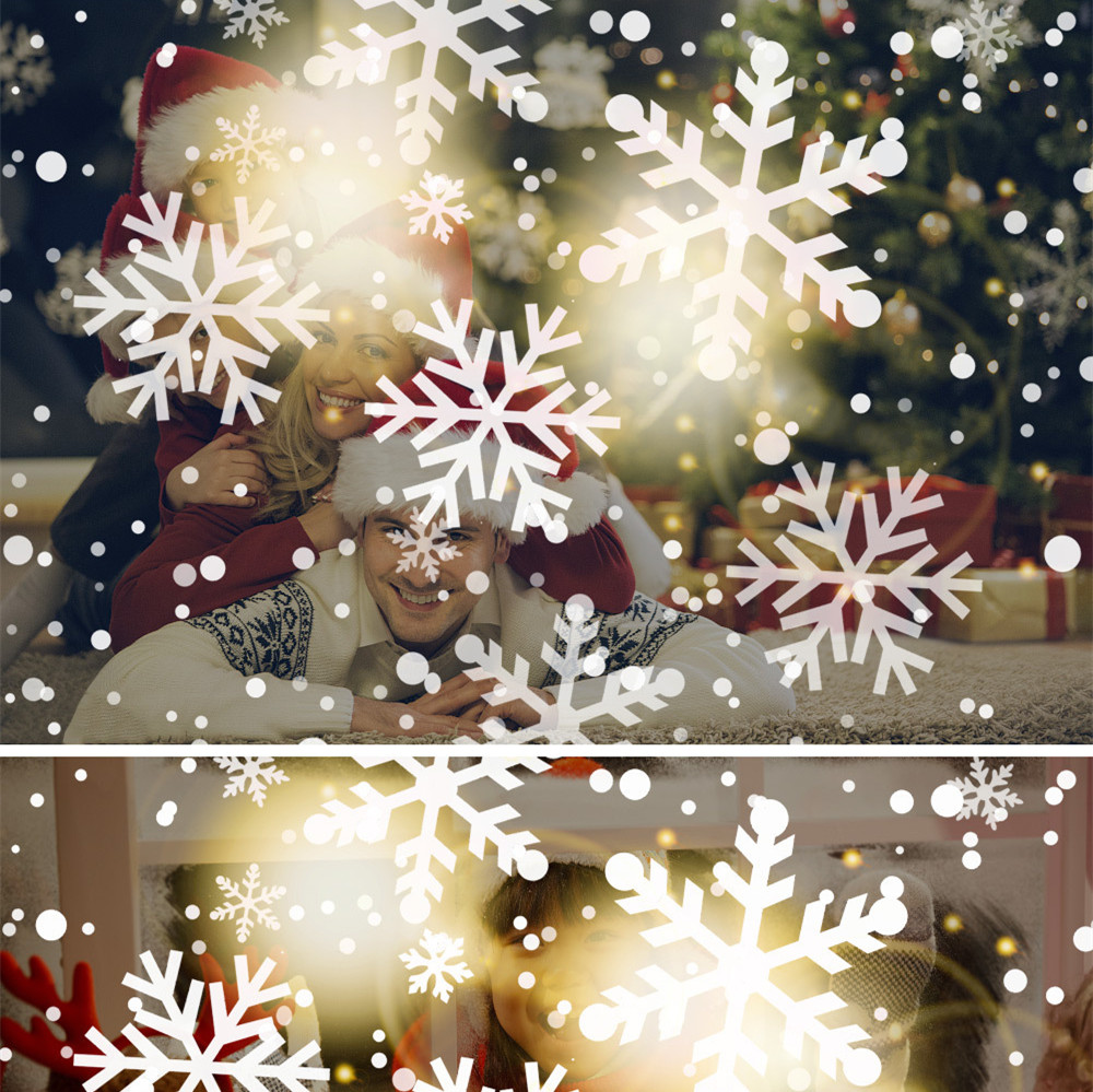 Śnieżynka lampa projekcyjna projektor boże narodzenie śnieżynka imprezowy ogrodowy światła dekoracyjne dekoracja świąteczna sceniczny