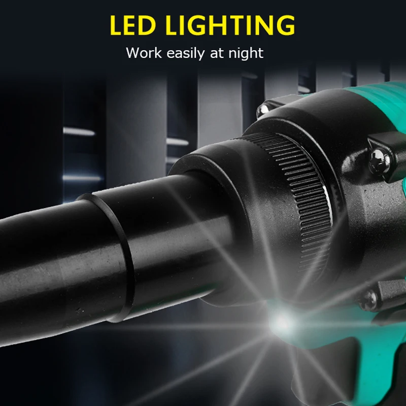 Brushless ไฟฟ้า Rivet Gun ไร้สาย Rivet Nut ปืนเจาะใส่อัตโนมัติโลดโผนสำหรับ Makita แบตเตอรี่/Dayi แบตเตอรี่