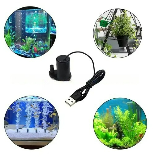 1pcs DC 3-5V USB Micro Dompelpompen Mini Geluidsarm Borstelloze Waterpomp voor Aquaria Aquarium vijver Fontein Hydrocultuur Tuin