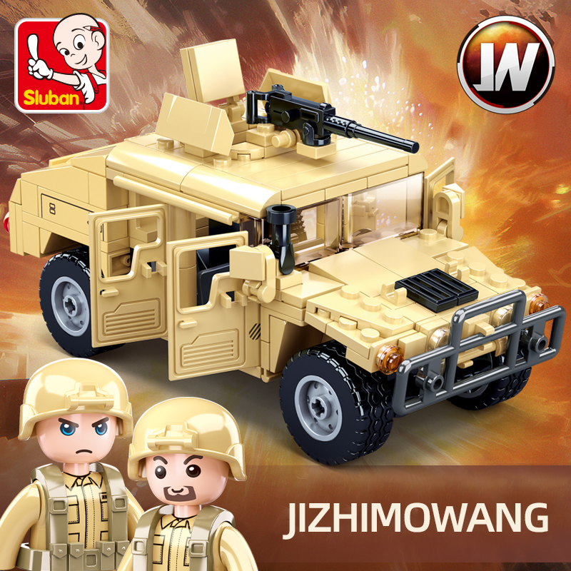 265 個 WW2 軍事 SWAT H2 突撃車両車のビルディングブロック陸軍兵士装甲車モデルレンガ DIY おもちゃギフト子供のための男の子